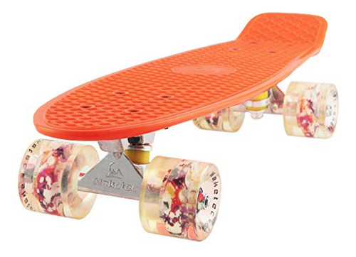 Tabla Skate Skateboard Orange 22 Pulgadas Retro Mini Skatebo