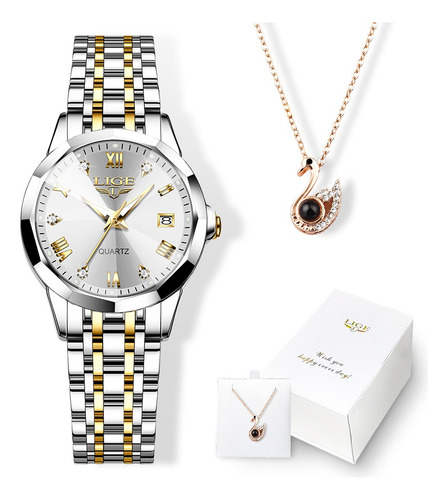 Reloj De Pulsera Elegante Para Mujer De Cuarzo Analógico