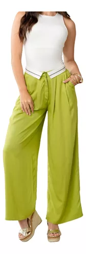 Pantalon Mujer Confetex, Elaborado En Bengalina, Resorte En Cintura, Bota  Tubo, Prenses En La Parte Delantera Y Tiras M Oscurosolofondo