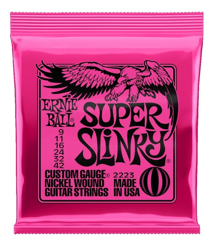 Encordado Cuerdas 09 Ernie Ball 2223 Guitarra Electica