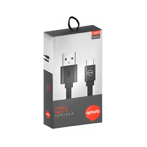 Cabo Usb Tipo C 1,2m Para Xiaomi Redmi Carga Turbo 2.4a