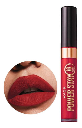 Avon Power Stay Batom Líquido Matte 16h Cor Vermelhaço