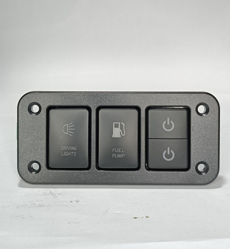 Panel Empotrable 3 Switchs  Tipo Hilux Revo 