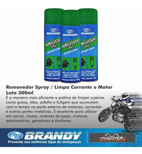 Imagem 3 de 7 de Kit 2 Removedor De Graxa Limpa Corrente + 2 Graxa Adesiva