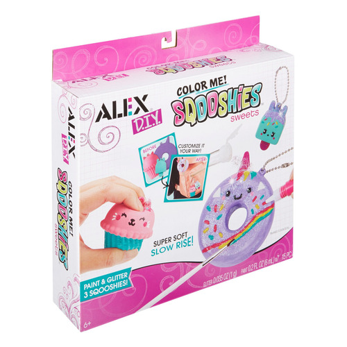 Colorea Tus Sqooshies Dulces Alex Toys Diy Sweets