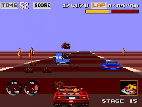 Cartucho Out Run Turbo | 16 Bits Retro -museum Games-