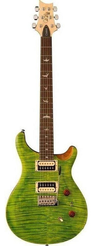 Guitarra eléctrica PRS Guitars SE Custom 24-08 de caoba 2021 eriza verde con diapasón de palo de rosa