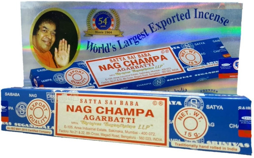 Incenso Massala Satya Nag Champa Box Com 12 Caixas De 15gr