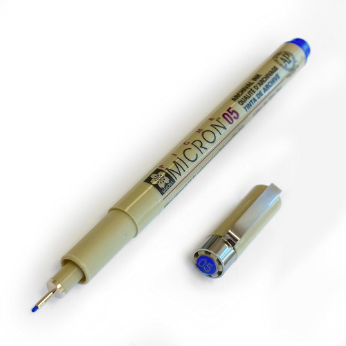 Sakura Micron Pigment Fineliners 0.5mm Azul [paquete De...