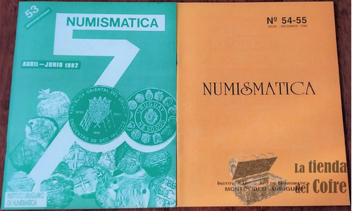 Dos Boletines Instituto Uruguayo De Numismatica-nº53/nº54-55