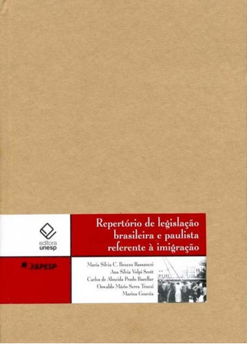 Repertório De Legislação Brasileira E Paulista Referente, De Scott, Ana. Editora Unesp, Capa Mole Em Português