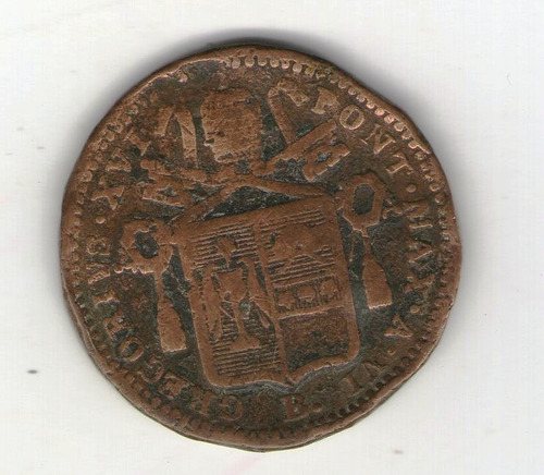 Vaticano Moneda 1836 B 1/2 Baiocco Km#1319 - Argentvs