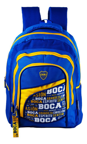 Mochila Boca Juniors Con Licencia Oficial 18 Pulgadas