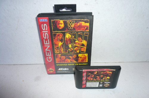 Wwf Raw Wrestling Rudest And Roughest Sega Genesis +++ (Usado)