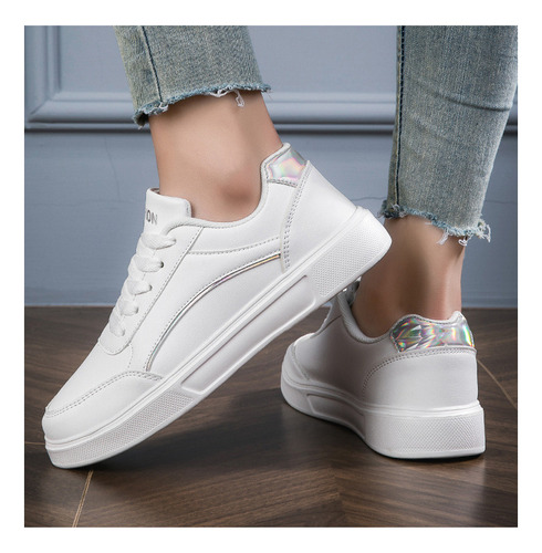 Zapatillas Casuales Deportivas De Verano Con Fondo Plano Par