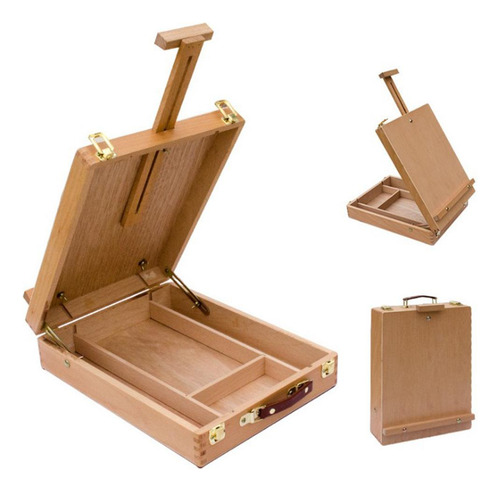 Caja De Caballete De Portátil Para Artistas, Escritorio,