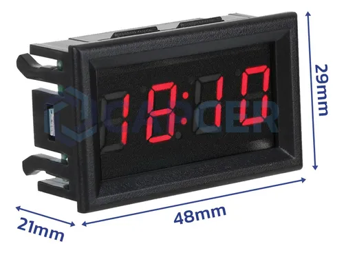 Reloj Digital Autos Motos Hora Fecha Cronometro 4 Colores