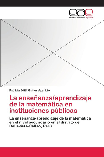 Libro: La Enseñanza/aprendizaje De La Matemática En Instituc