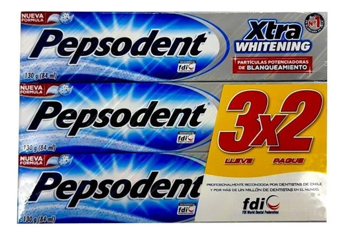 Pepsodent Pasta Dental Xtra Whitening 90 Grs X 24 Unidades