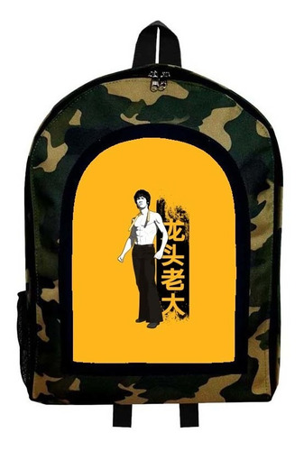 Mochila Camuflada Bruce Lee Modelo B140