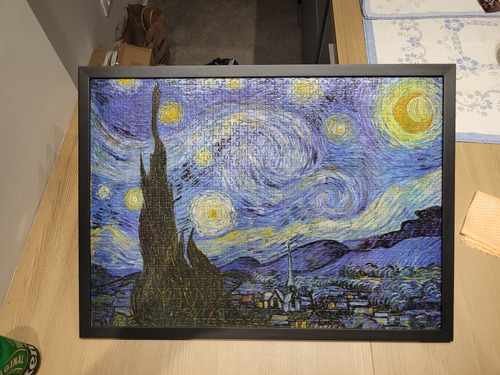 Quebra-cabeça Montado - A Noite Estrelada - Van Gogh