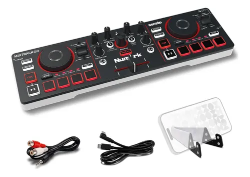 Controlador Dj Numark Mixtrack Go Bluetooth Usb-c Preto