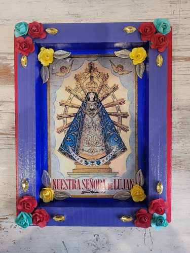 Virgen De Lujan. Cuadro. Arte Mexicano Decoración 