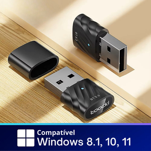 Adaptador Bluetooth 5.3 Toocki Para Pc E Notebook Windows