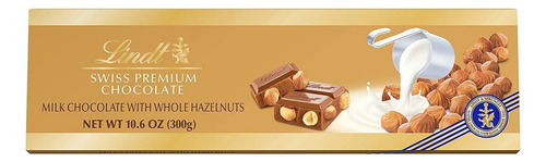 Chocolate Ao Leite Com Avelãs Inteiras Swiss Premium Lindt
