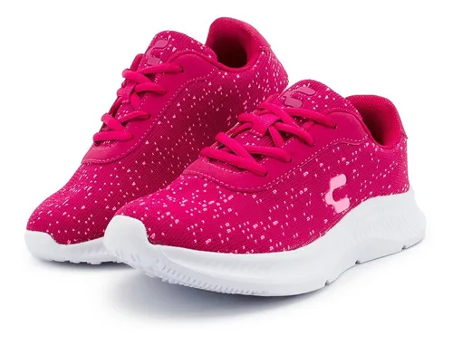 Tenis Niña Marca Charly Sport Running Fiusha Rosa 18-21.5