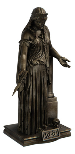 Estátua Medeia Mitologia Grega Estatueta Cor Cor Ouro Velho