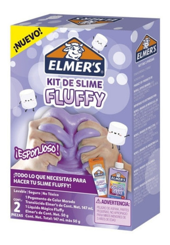 Imagen 1 de 3 de Kit Slime  Fluffy Esponjoso Para Niños  