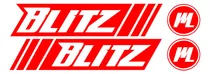 Comprar Kit Calcomanias Vinilo Moto Motomel Blitz 110 \u002F Blitz 125 Rojo
