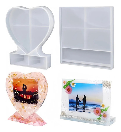 Molde Rectangular De Silicona Para Marco De Fotos En Forma D