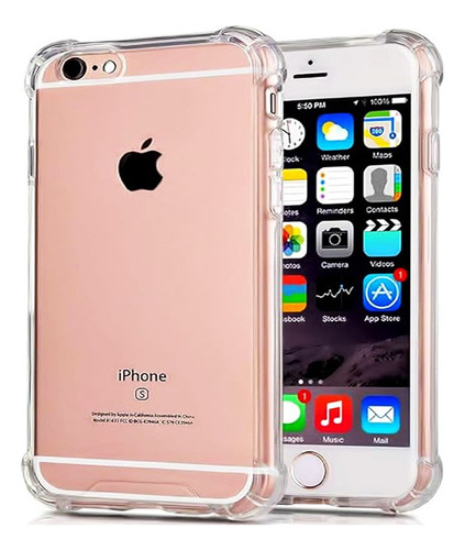 Forro Bryp iPhone 6s Antigolpes Silicone Cover Transparente 