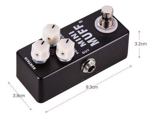 Mosky Mini Muff Guitarra Elétrica Distorção Fuzz Efeito P