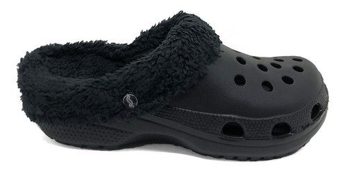 Zuecos Goma Hombre Sea Walk Piel Corderito Pantuflas Gomones