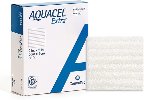 Apósito Aquacel Extra 5x5cm Convatec 420671  Nuevo Deltamed