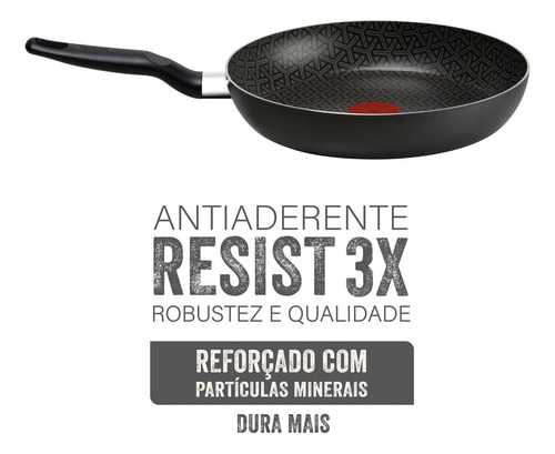Frigideira Rochedo Robusta Grafite 26cm