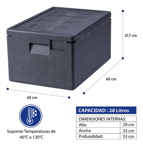 Contenedor Isotermico Epp 180, 28 Litros Alto 31,7 Cm