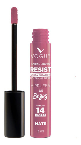 Labial Liquido Larga Duracion Vogue Resist Tono Linda 3ml