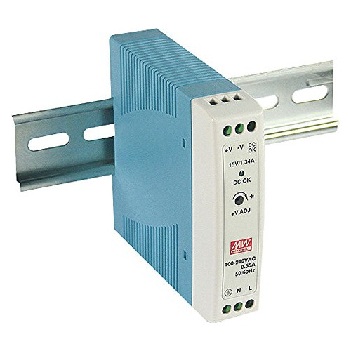 Fuente De Alimentación Mean Well Mdr-20-5 Ac A Dc Din Rail,