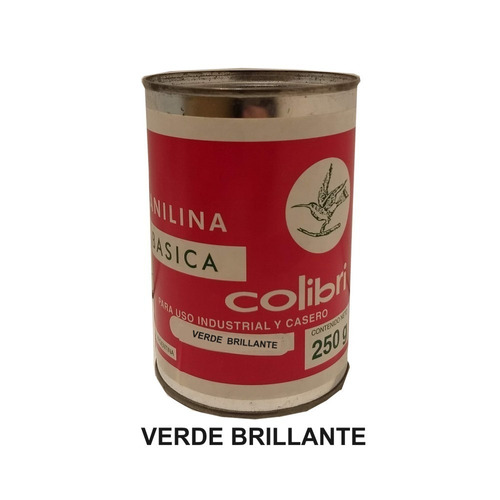 Anilina Basica Colibri X 250 Grs Verde Brillante