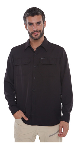 Camisa Hombre Montagne Raven Ml Secado Rapido Uv50