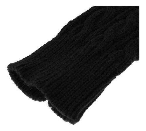 2 Pares De Guantes Sin Dedos De Invierno De Punto Largo,