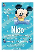 Comprar Mickey Bebe Kit Cumpleaños Imprimible Editable Candy Bar