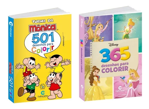 Livro de colorir da Turma da Monica Jovem em portugues Cebolinha Desenhos  para crianças colorir tmj 