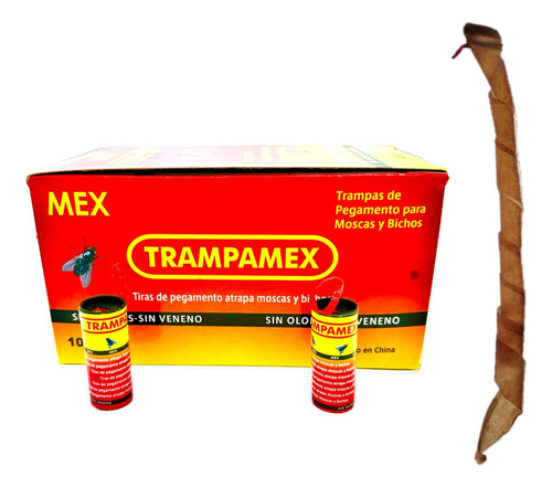 1000 Trampas De Pegamento Atrapa Moscas Pegamoscas Trampamex