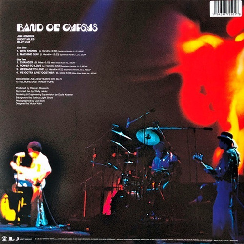 Imagen 3 de 6 de Jimi Hendrix - Band Of Gypsys Lp 50 Aniversario