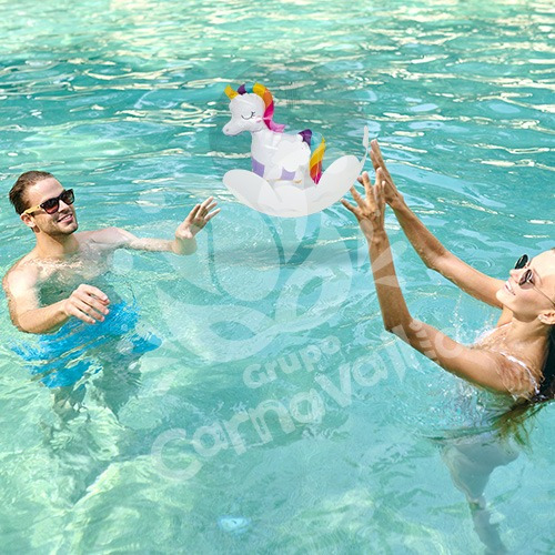 Pelota Inflable Playa Alberca Unicornio Verano Juego Acuatic